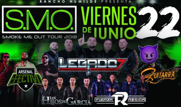 SMO Tour: Legado 7, El De La Guitarra, Arsenal Effectivo & Hijos De Garcia