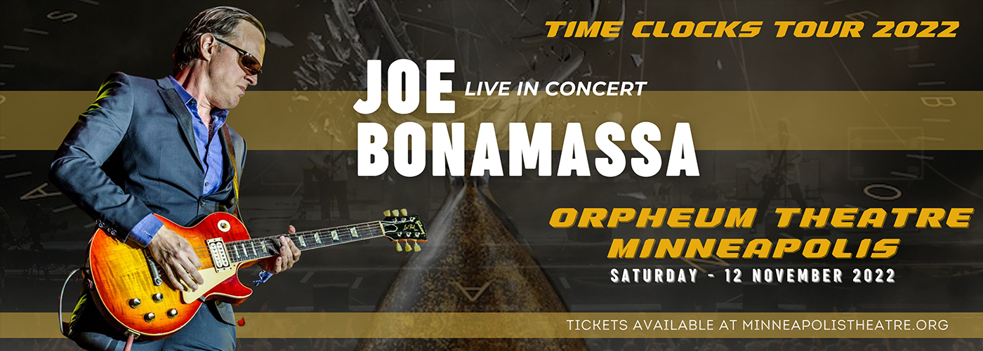 Joe Bonamassa at Orpheum Theatre Minneapolis tickets Joe Bonamassa at Orpheum Theatre Minneapolis